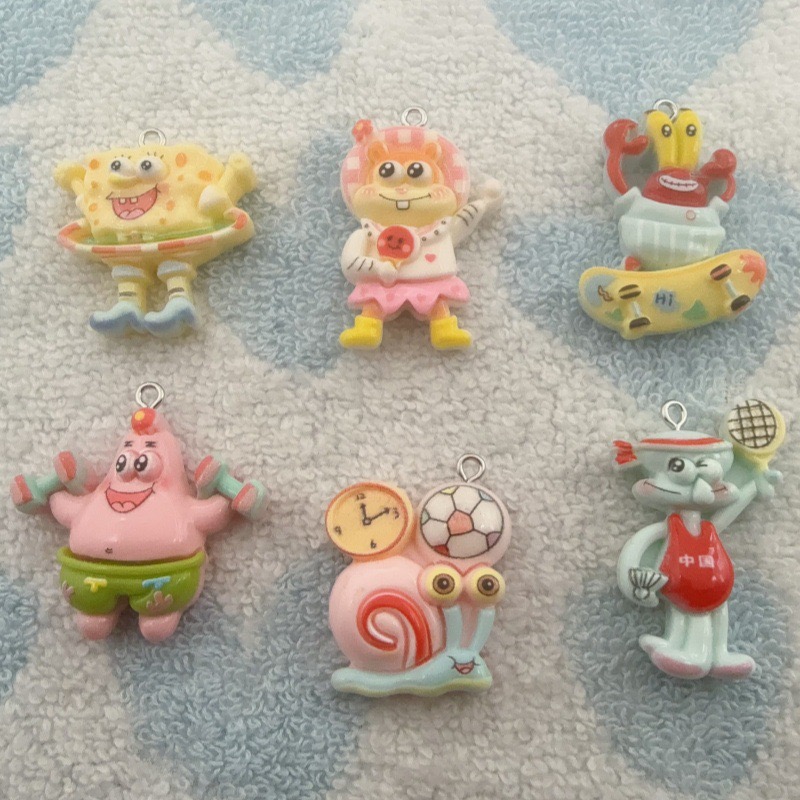 Earrings - 10 шт. подвесок из смолы с