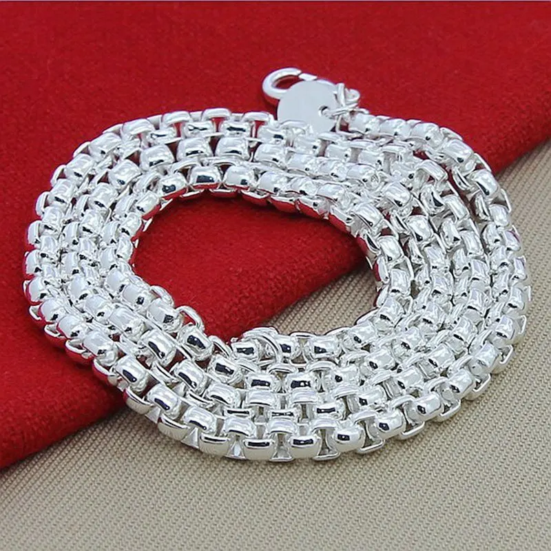 925 Sterling Silver Chain Necklace Men - Ожерелье из стерлингового серебра 925 пробы