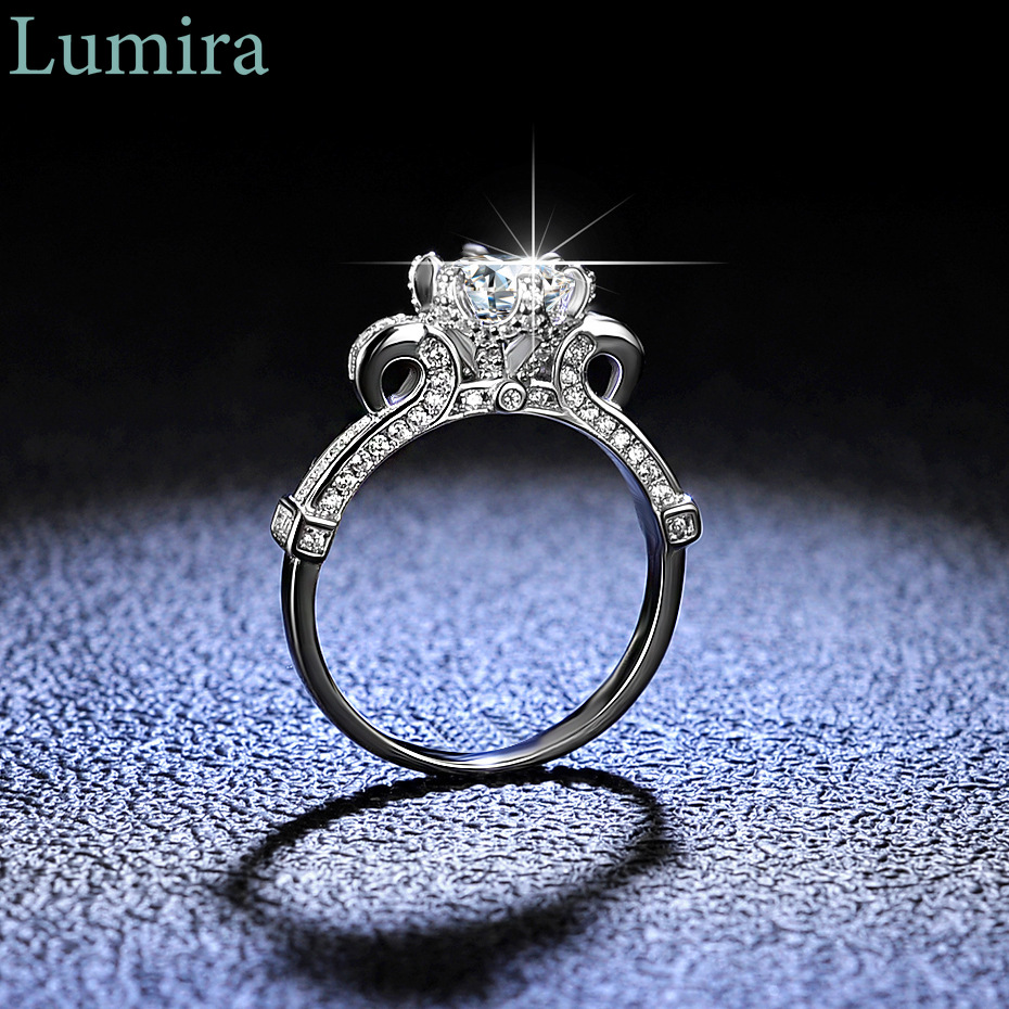Классическое шестизубчатое 1-к – обзор и цена Moissanite Engagement Ring 1 Carat