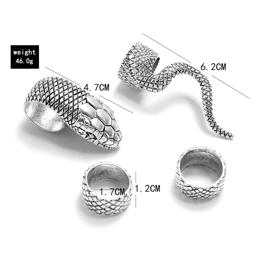 KMVEXO 4 шт./компл. готический – обзор и цена Vintage Punk Knuckle Rings Set