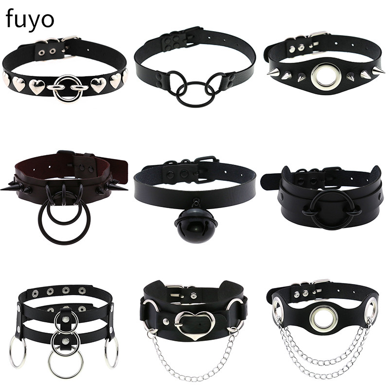 Панк-колокольчики, черное коль – обзор и цена Goth Punk Spike Choker