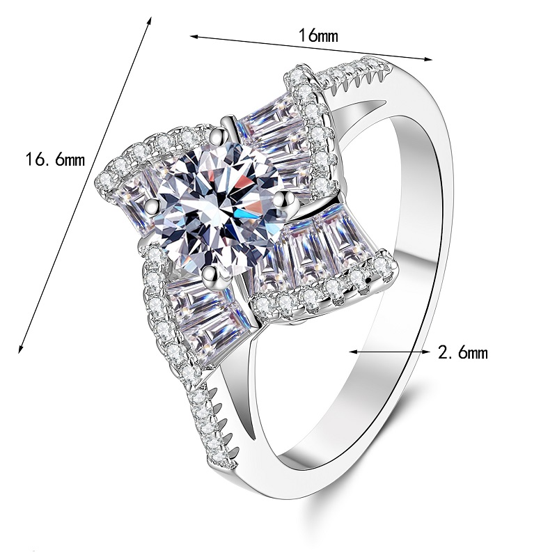 Кольца Apaison с муассанитом 1 – обзор и цена Moissanite Engagement Ring 1 Carat