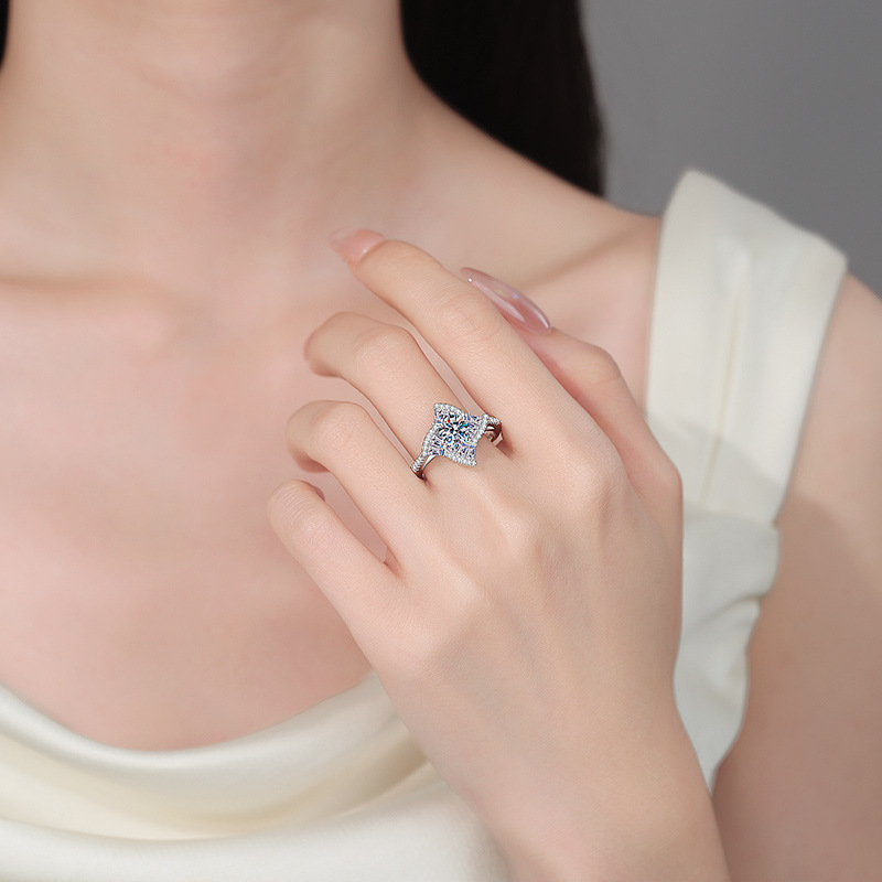 Кольца Apaison с муассанитом 1 – обзор и цена Moissanite Engagement Ring 1 Carat
