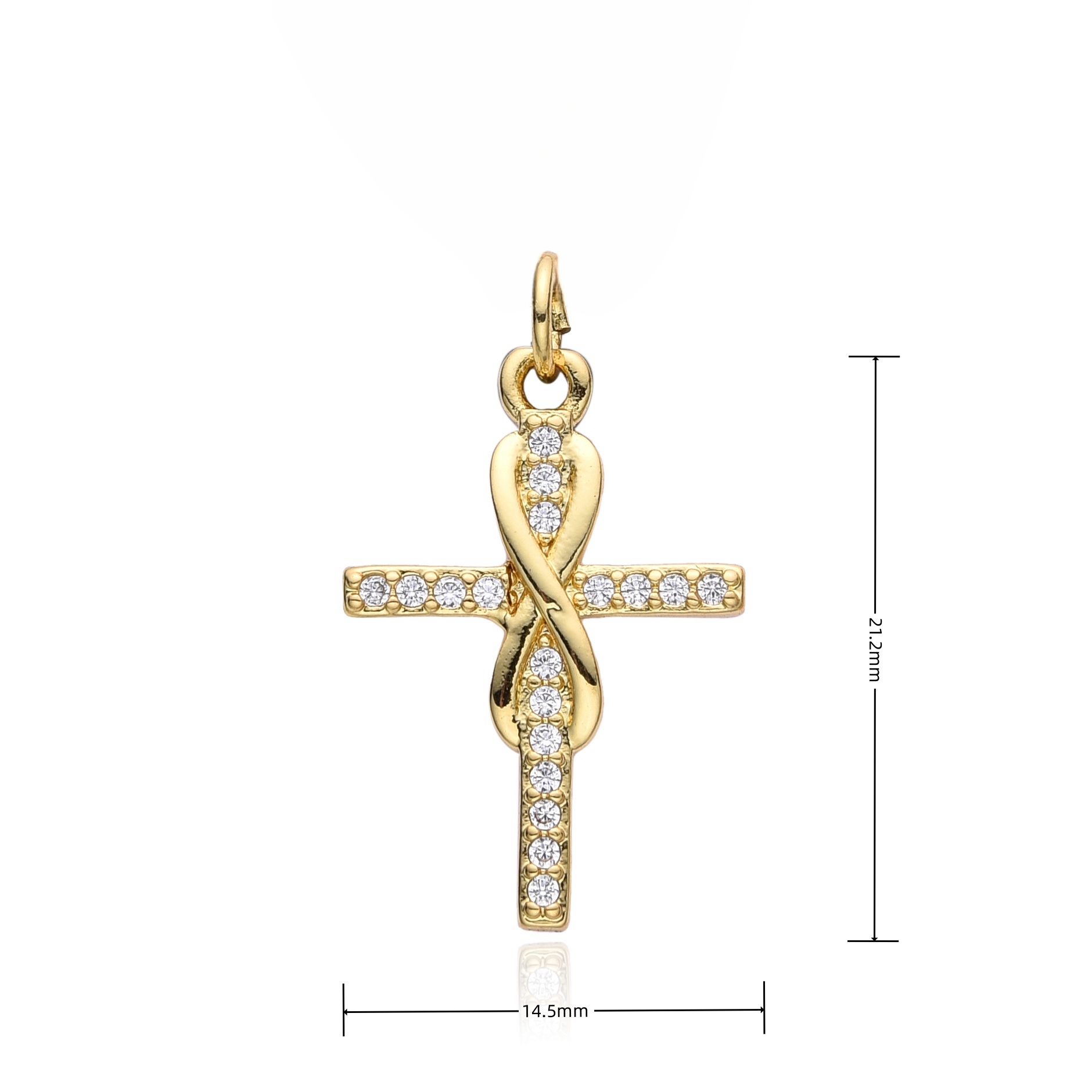 Модные микроинкрустированные ц – обзор и цена Cross Pendant Necklace Gold
