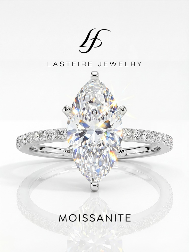 Настоящее кольцо с муассанитом – обзор и цена Moissanite Engagement Ring 1 Carat