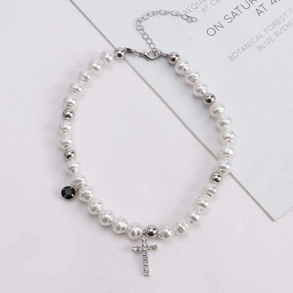 Женское винтажное ожерелье с п – обзор и цена Pearl Choker Necklace Vintage