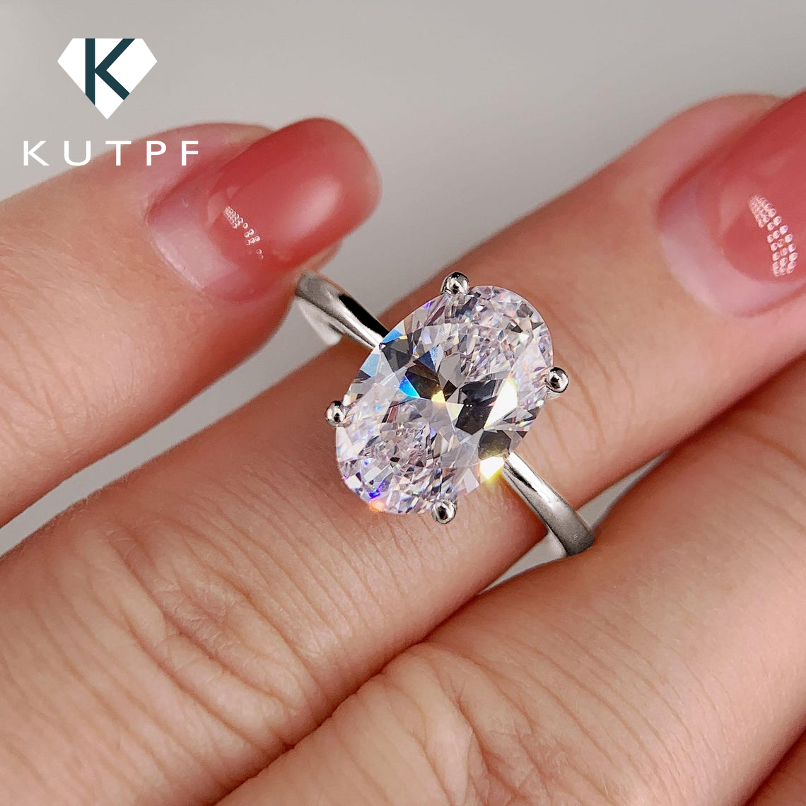 Обручальные кольца с муассанит – обзор и цена Moissanite Engagement Ring 1 Carat