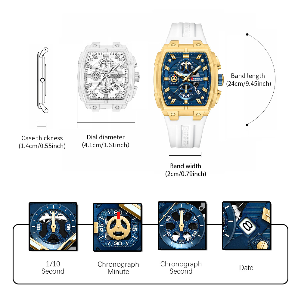 Роскошные винтажные часы CURRE – обзор и цена Watch Accessories