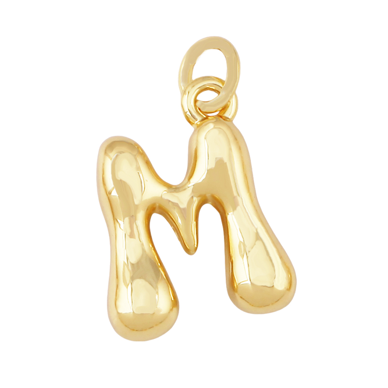 Набор из 3 штук: милые латунны – обзор и цена Initial Letter Necklace 18K Gold