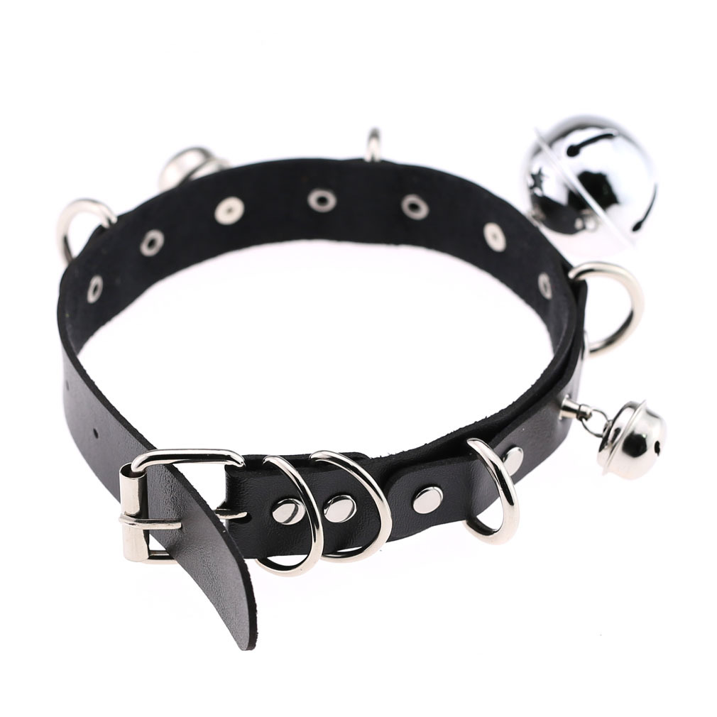 Модное кожаное колье с шипами  – обзор и цена Goth Punk Spike Choker