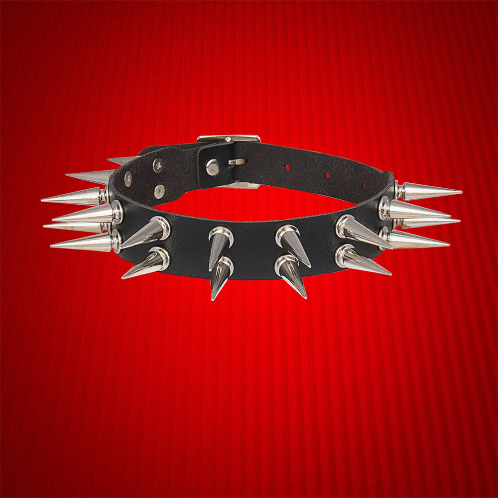 Длинный колье с шипами для жен – обзор и цена Goth Punk Spike Choker