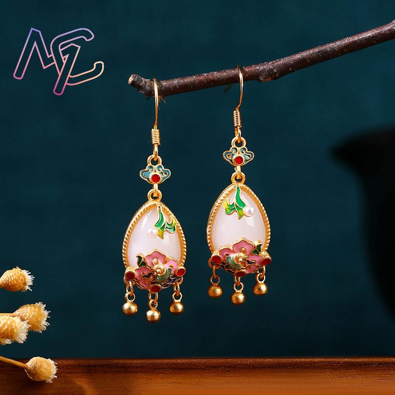 Серьги с натуральным нефритом  – обзор и цена Earrings