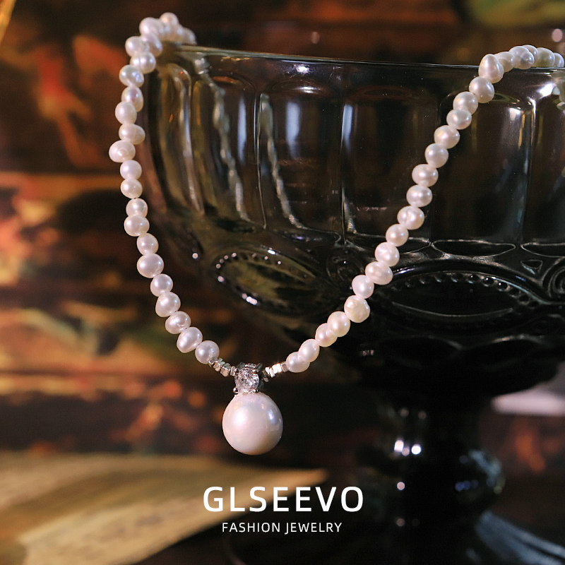 Новая мода пресноводный жемчуг – обзор и цена Pearl Choker Necklace Vintage