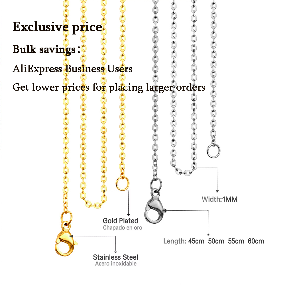 LUXUSTEEL 1-2 мм 1/10 шт./лот, – обзор и цена Cuban Link Chain 12Mm
