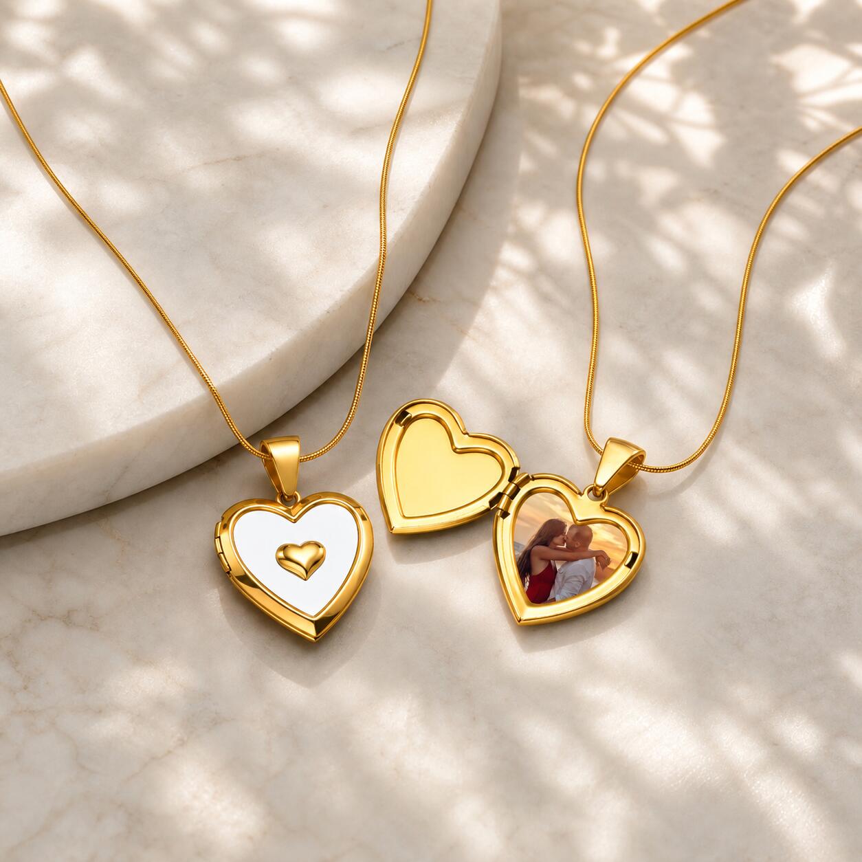 Индивидуальное ожерелье с подв – обзор и цена Heart Locket Necklace Photo