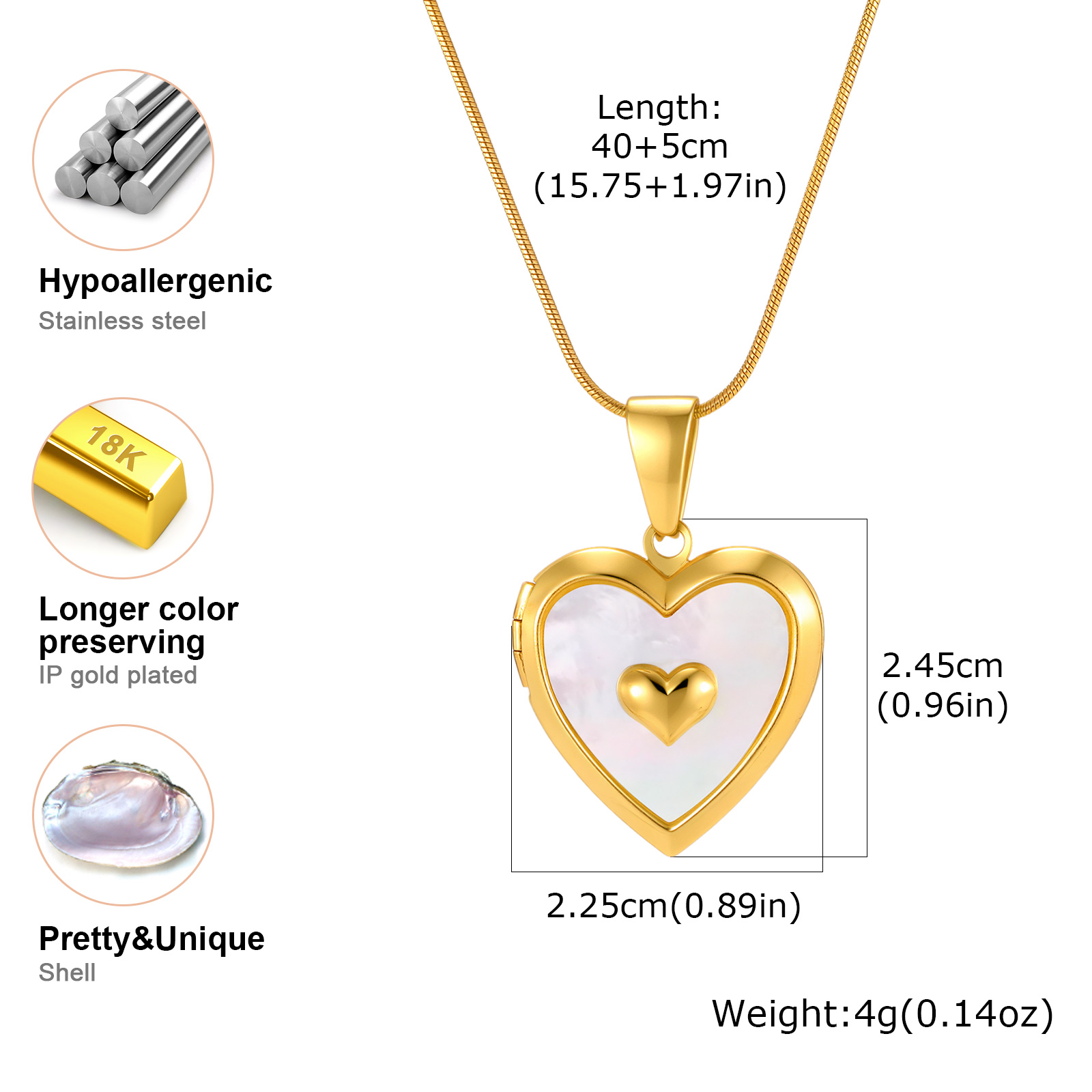 Индивидуальное ожерелье с подв – обзор и цена Heart Locket Necklace Photo