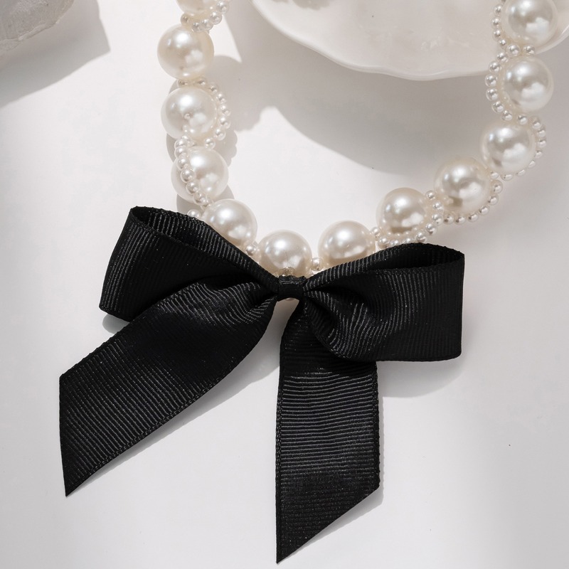 Ожерелье-чокер из искусственно – обзор и цена Pearl Choker Necklace Vintage