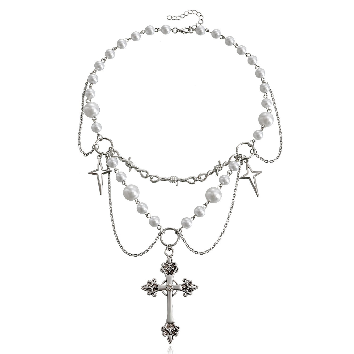 Женское Ожерелье с жемчугом, Д – обзор и цена Pearl Choker Necklace Vintage