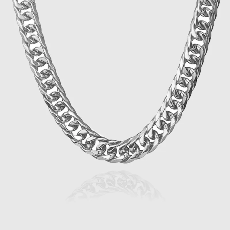 Серебряная цепочка 925 пробы,  – обзор и цена Cuban Link Chain 12Mm